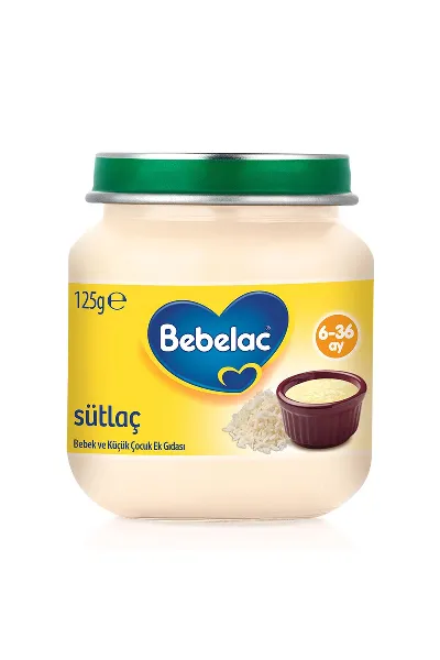 Bebelac Sütlaç Kavanoz Maması 125 Gr