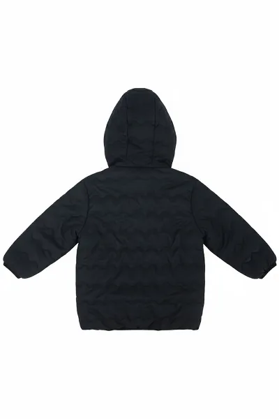 Lacivert Çocuk İçi Peluş Kapitoneli Mont