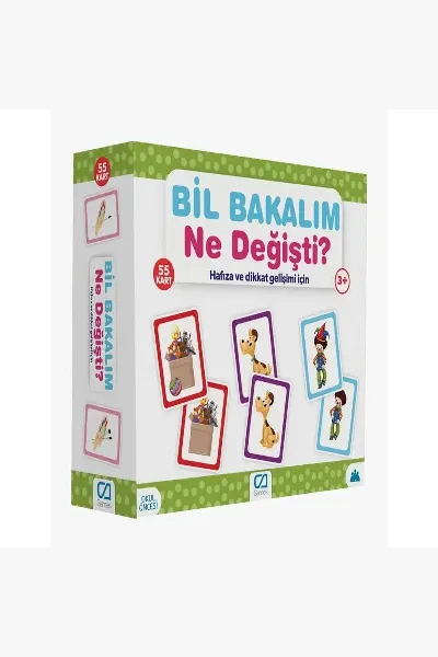 Games Bil Bakalım Ne Değişti? Hafıza ve Dikkat Gelişim Kartı 55 Kart 5109