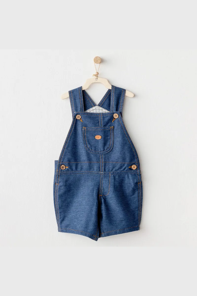 Andywawa AC25932 Casual Bebek Salopet İndigo