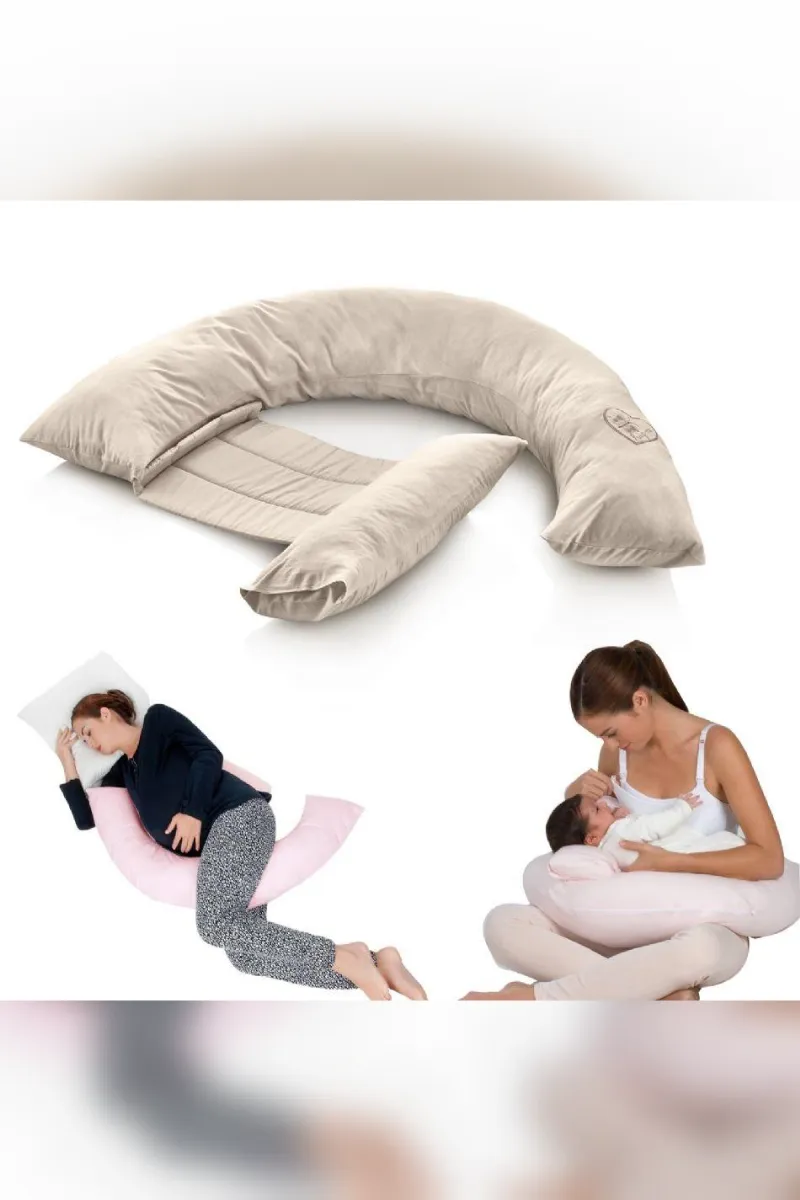 BabyJem Sırt Destekli Hamile ve Emzirme Yastığı 198 Ekru