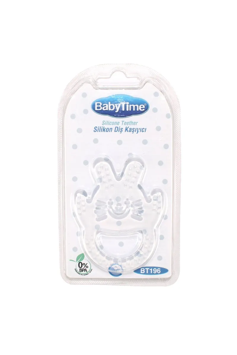 BabyTime Tavşanlı Slikon Diş Kaşıyıcı