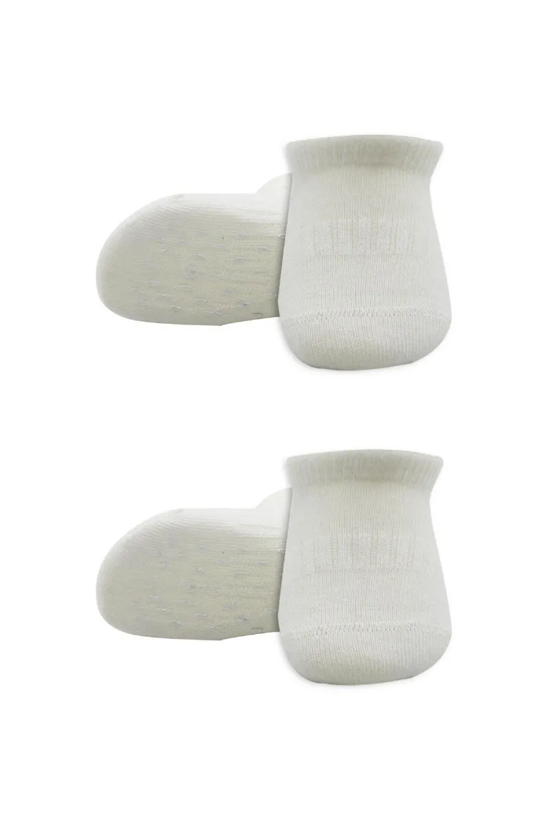 Bistyle 2'Li Sneakers Kaymaz Basic Penye Çorap 20103 Ekru Ekru