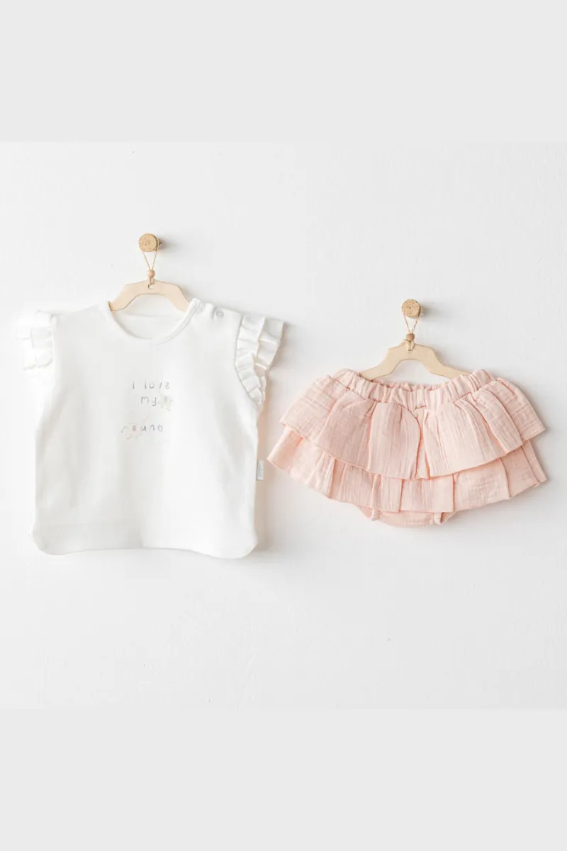 Andywawa AC25522 Love Family 2'Li Takım Salmon