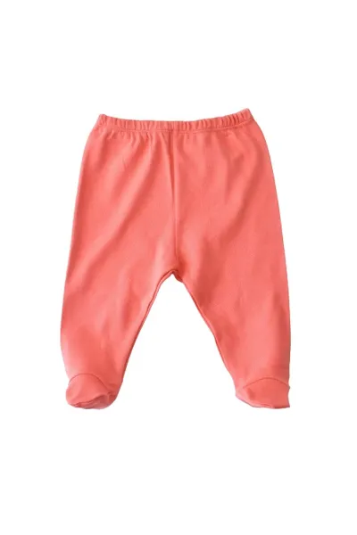 Bibaby Biorganic Wild Flowers Patikli Pantolon 57773 Coral