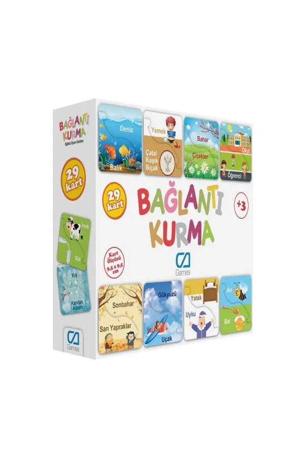 Games Bağlantı Kurma Eğitici Oyun Kartları 29 Kart