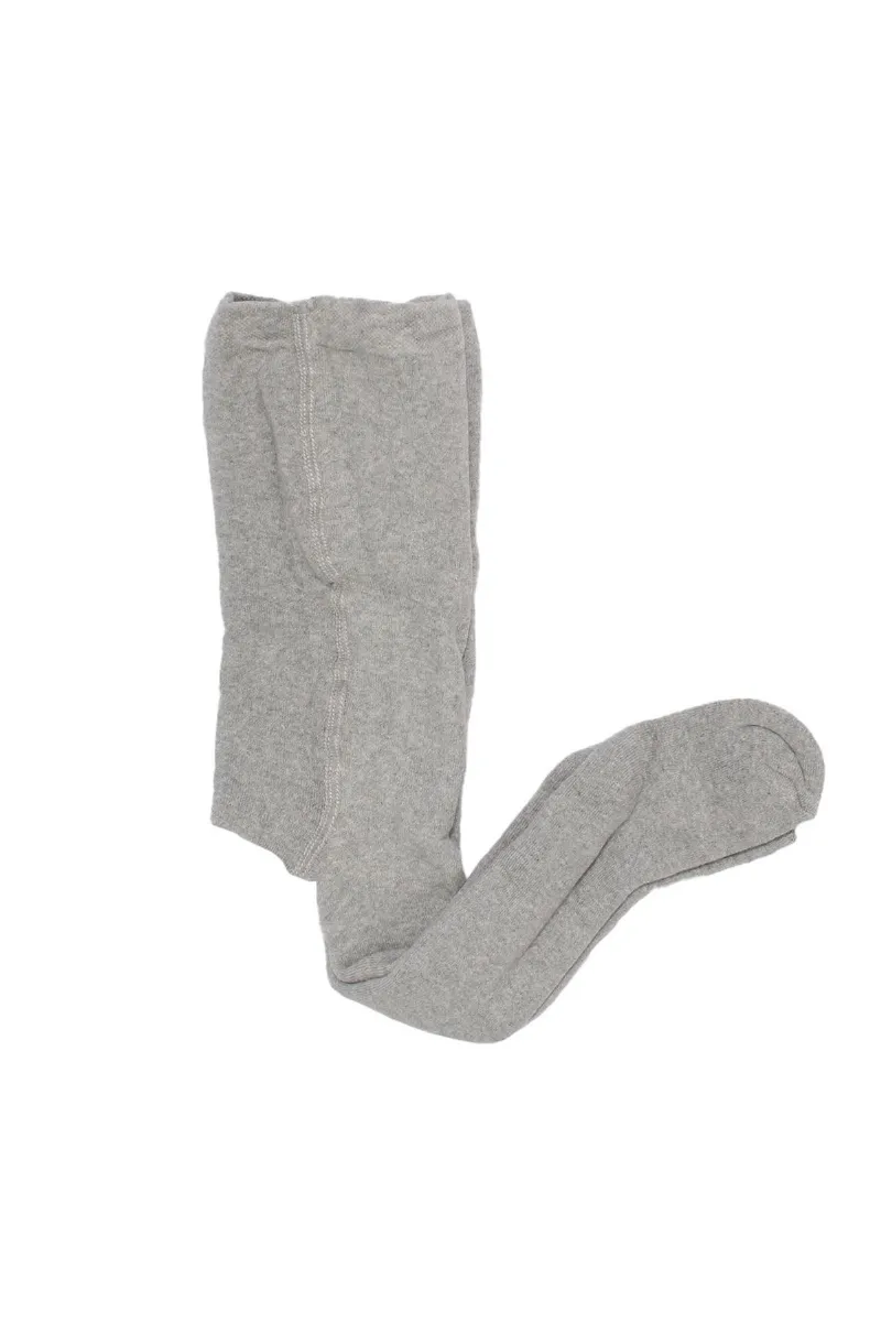 Unisex Gri Çift Katlı Havlu Külotlu Çorap