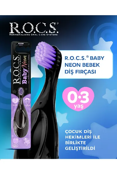 R.O.C.S. Baby Neon Ekstra Soft Diş Fırçası 0-3 Yaş