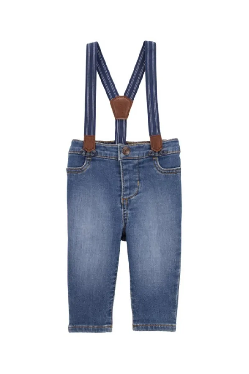 Carters Erkek Bebek Denim Pantolon 1S658510 Mavi
