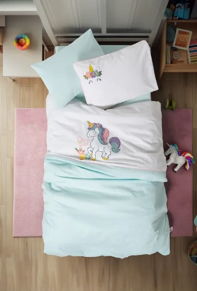 Cotton Box Punch Ranforce Nakışlı Bebek Nevresim Takımı Dolly