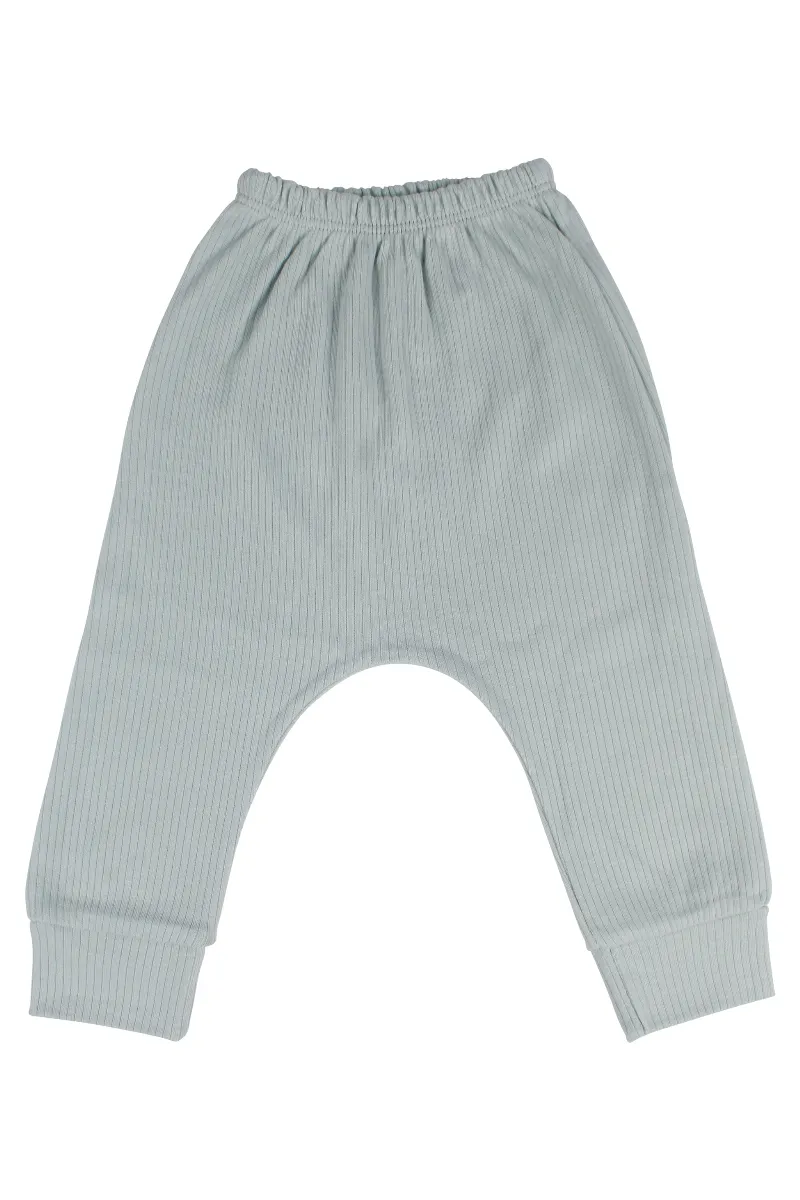 Erkek Bebek Ekru Yeşil Ayıcık Baskılı Pijama Takımı