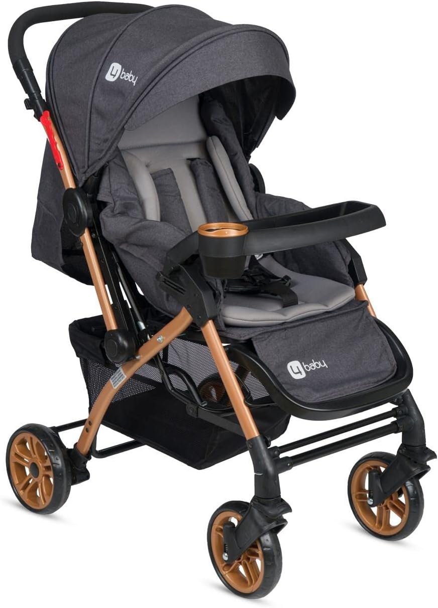 Four Baby Active Gold Antrasit Çift Yönlü Bebek Arabası