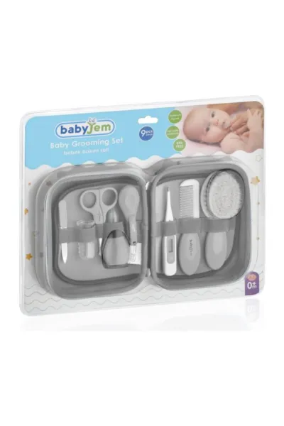 BabyJem Bebek Bakım Seti 9 Parça 363 Gri