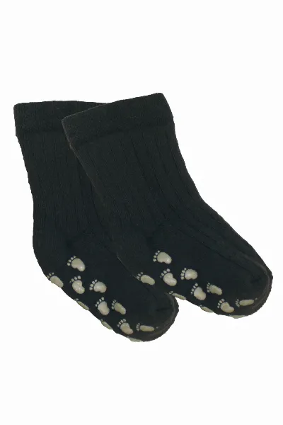 Unisex Füme Kaydırmaz Taban Polar Çorap