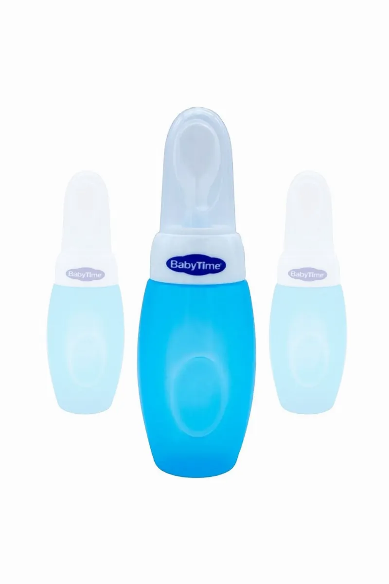Babytime Mavi Kaşıklı Biberon