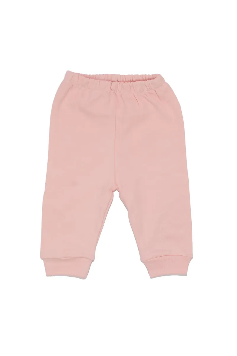 Unisex Manşetli Somon Penye Tek Alt