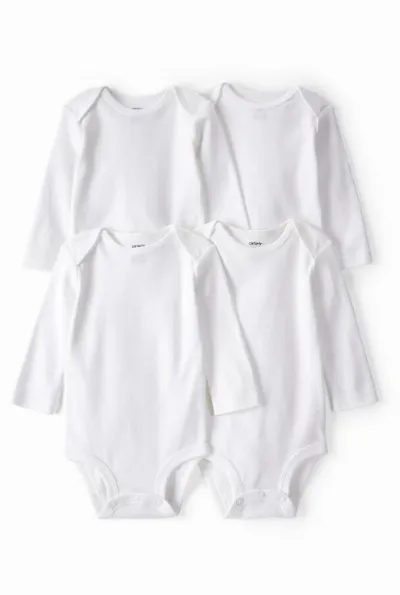 Carters Layette Bebek 4lü Beyaz Body Set 1L930610 Beyaz