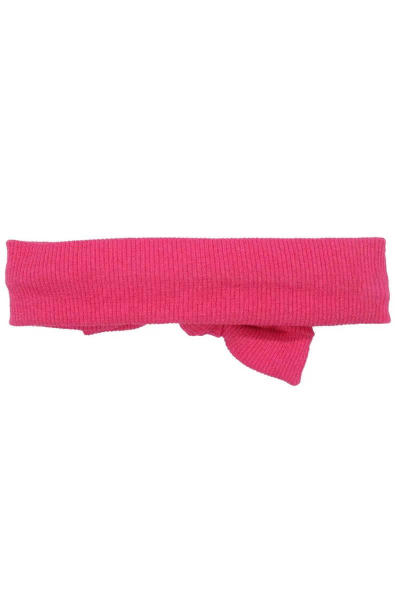 Kız Bebek Fuşya Düğümlü Fitilli Bandana