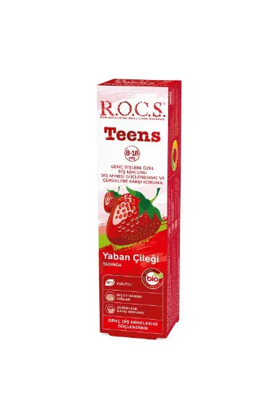 R.O.C.S. Teen Yaban Çileği Diş Macunu 8-18 Yaş 60 ml