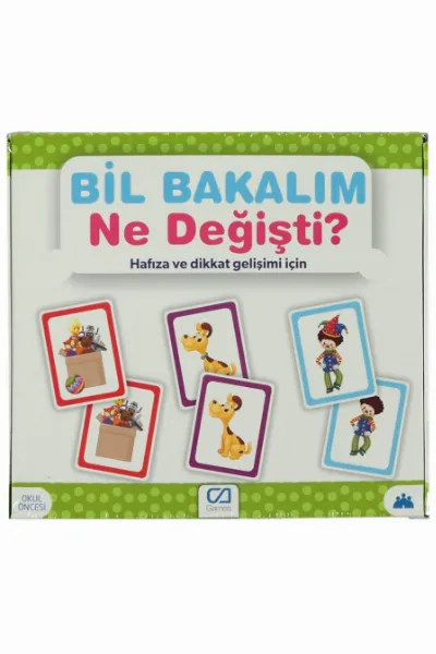 Games Bil Bakalım Ne Değişti? Hafıza ve Dikkat Gelişim Kartı 55 Kart 5109