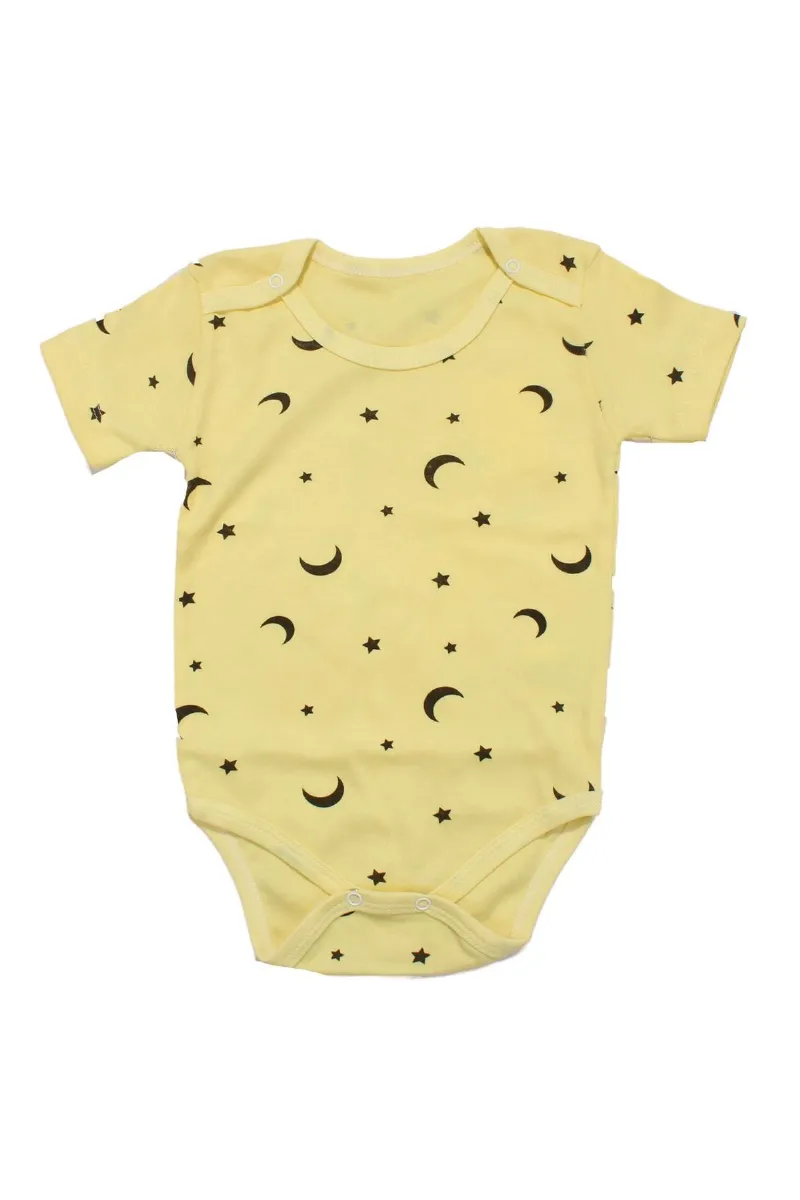 Kız Bebek Ekru Mor Kalp Baskılı Askılı Çıtçıtlı Body Zıbın