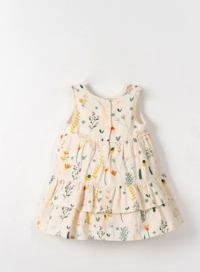 NK Sunflower Elbise 71603 Krem