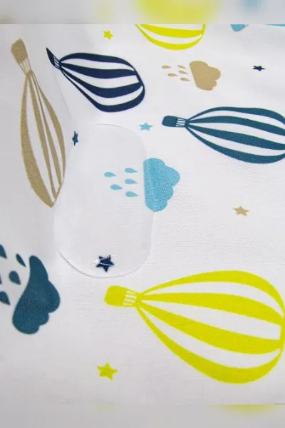 BabyJem Baskılı BLW Kolsuz Önlük 788 Balon Desen