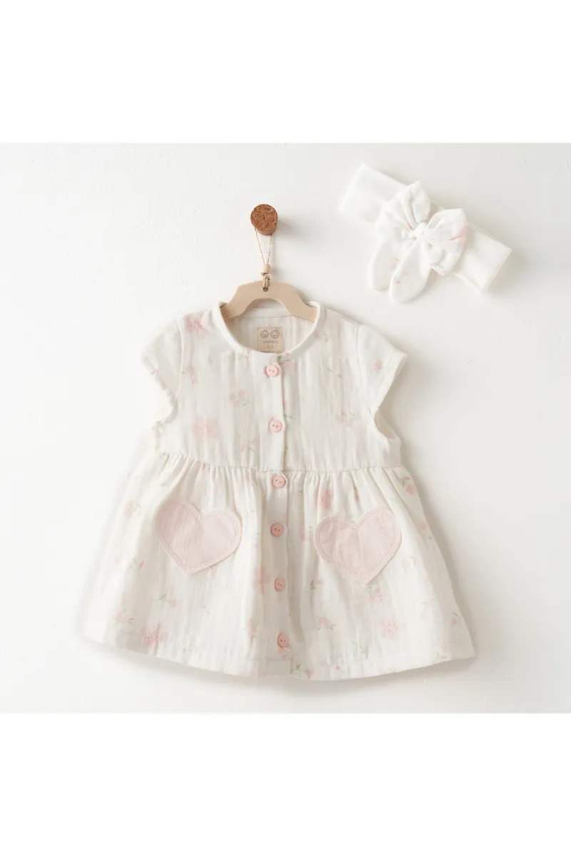 Andywawa AC26616 Lovely Day Elbise Takım Ekru