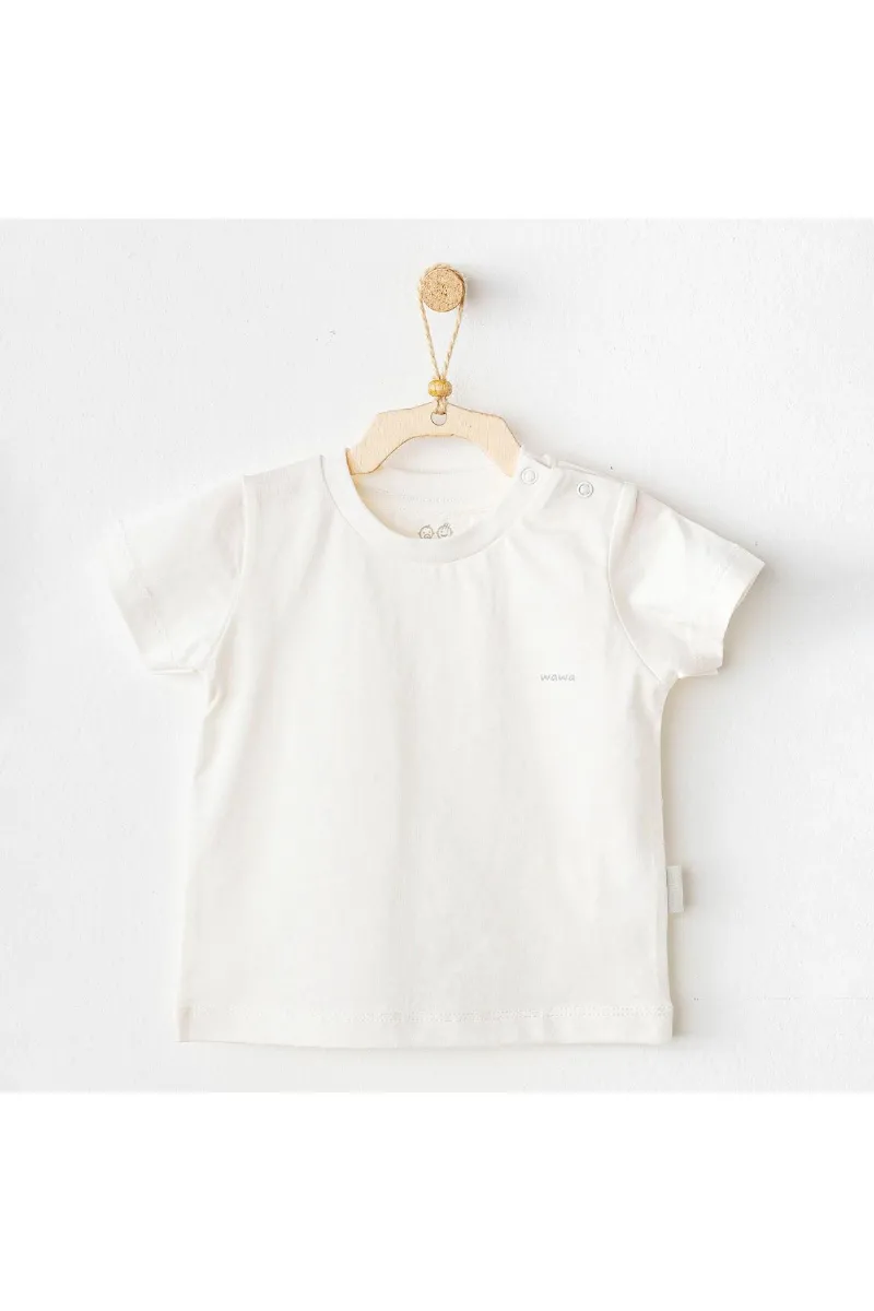 Andywawa AC25971 Casual Bebek Tişört White