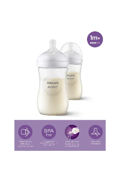 Philips Avent Doğal Tepkili Natural Response PP 2'Li Biberon Seti 260 ml 1+ Ay