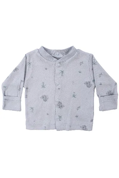 Unisex Gri Koala Desenli Organik Üçlü Pijama Takımı
