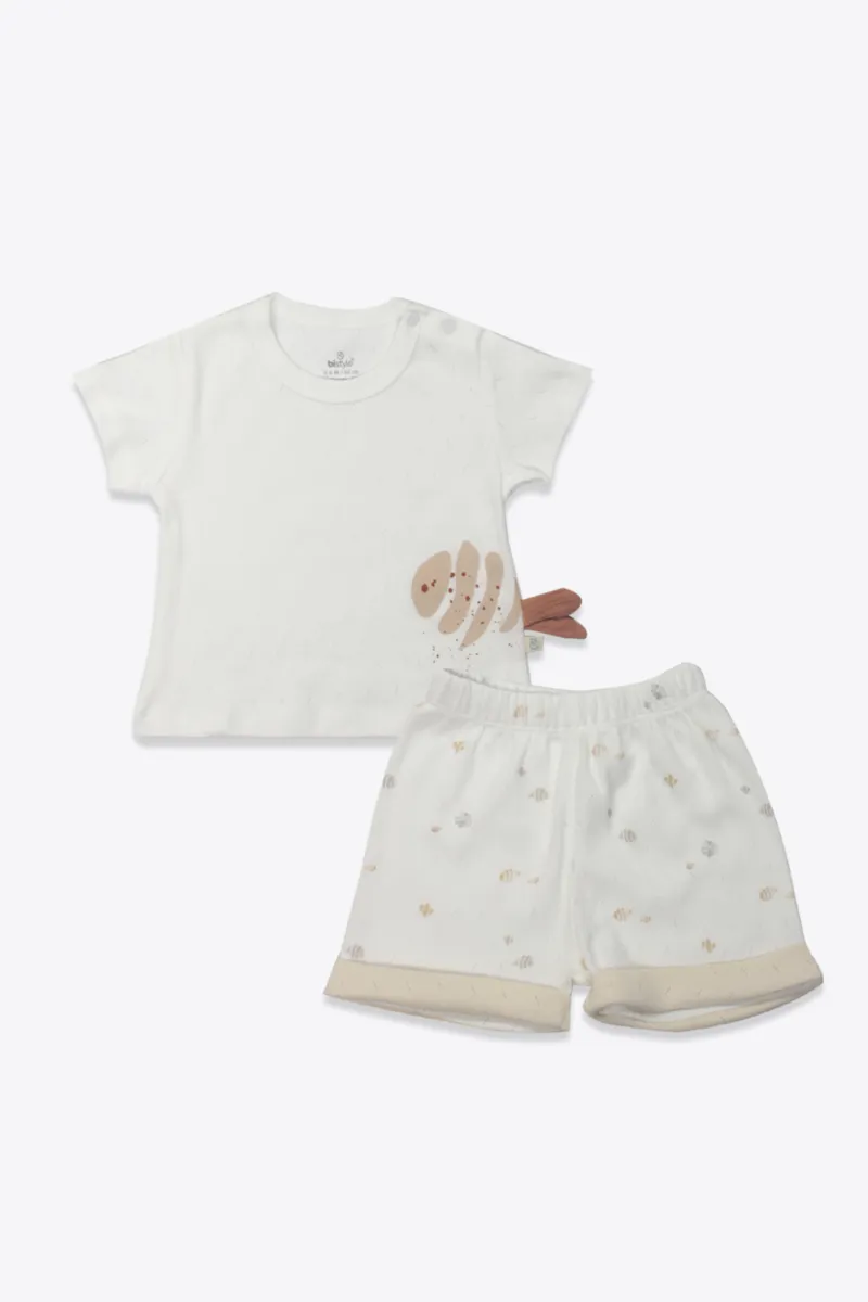 Bistyle 2li Takım Şortlu Ocean And Starfish 14148 Ekru