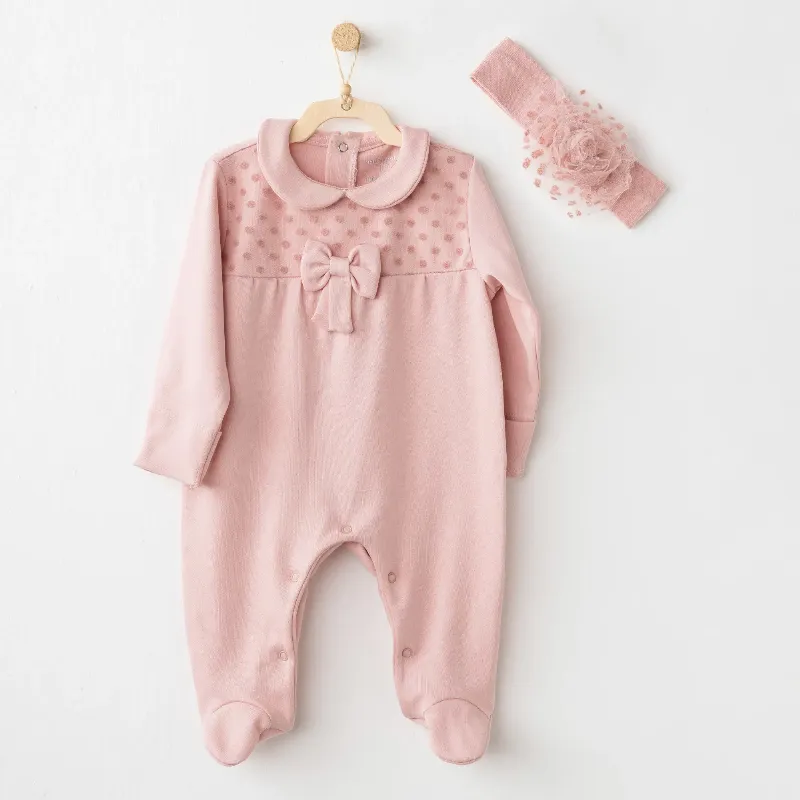 Andywawa AC26242 Little Leopard Tulum Takım Pink