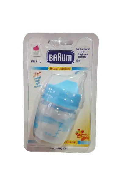 Barum Polikarbonat Mini Alıştırma Bardağı Mavi