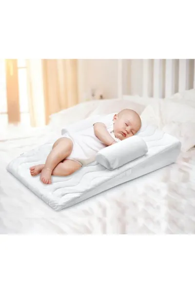 BabyJem Bebek Reflü Yastığı 132 Beyaz