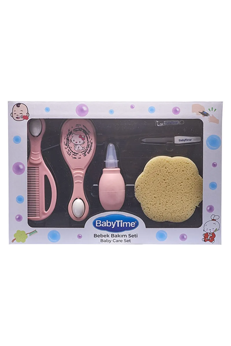 BabyTime Pembe 6 Parça Bebek Bakım Seti