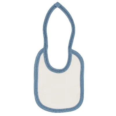 Unisex Bebek Ekru Laci Biyeli Tavşanlı Havuç Desenli Penye Önlük