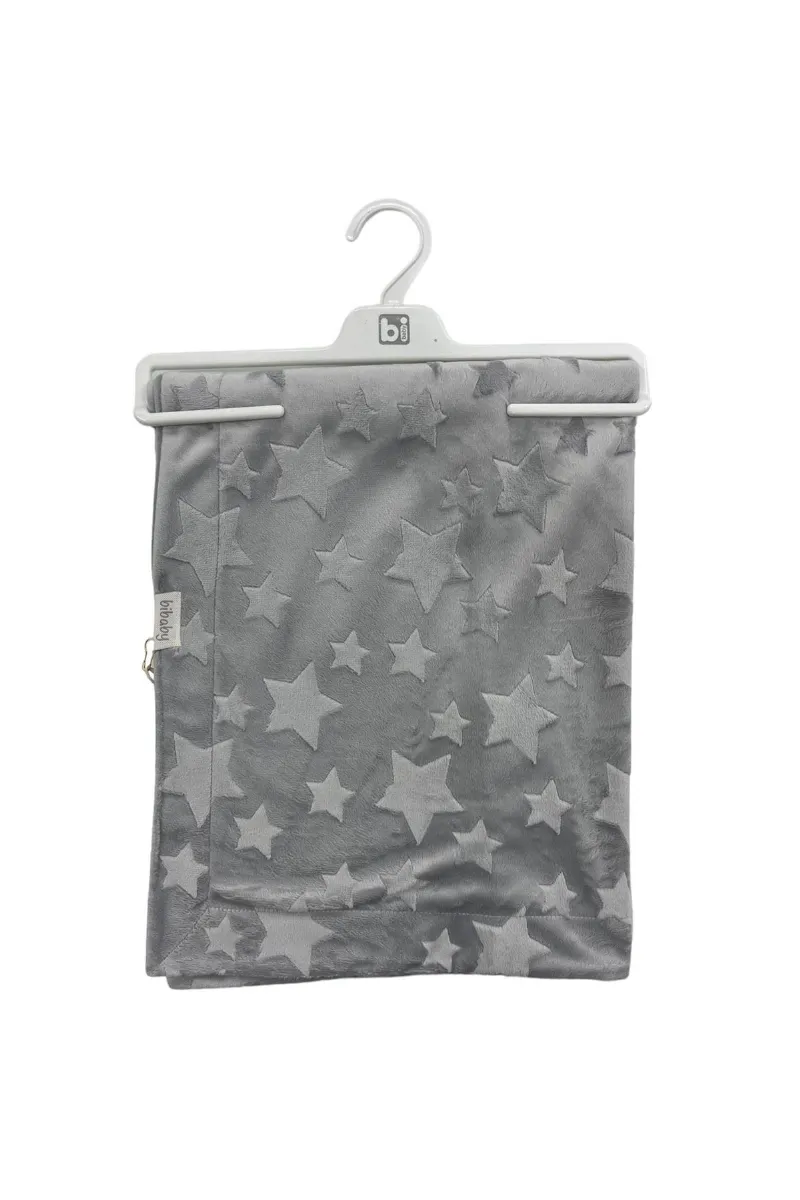 Bibaby Jacquard Star 82x90 Battaniye 64726 Grey