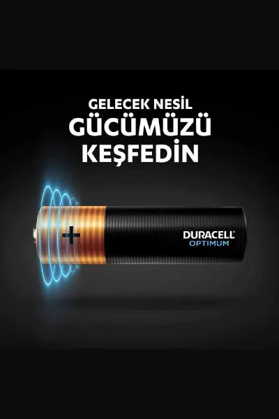 Duracell 4'Lü Optimum AA Kalem Pil
