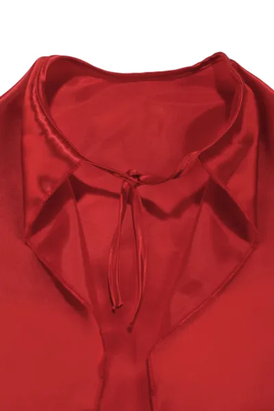 Unisex Kırmızı Saten Ay Yıldız Baskılı El Geçirmeli 23 Nisan Pelerin