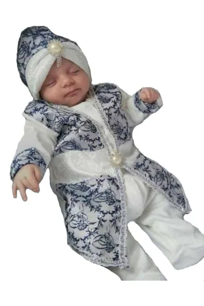 Tuğra Laci Gümüş Şehzade Erkek Bebek Mevlüt Takımı