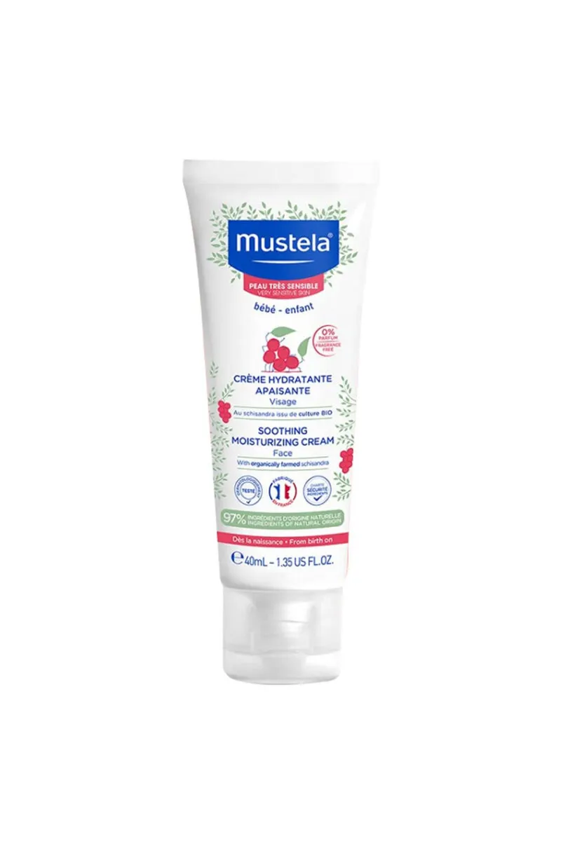 Mustela Soothing Çok Hassas Ciltler İçin Yüz Kremi 40 ml