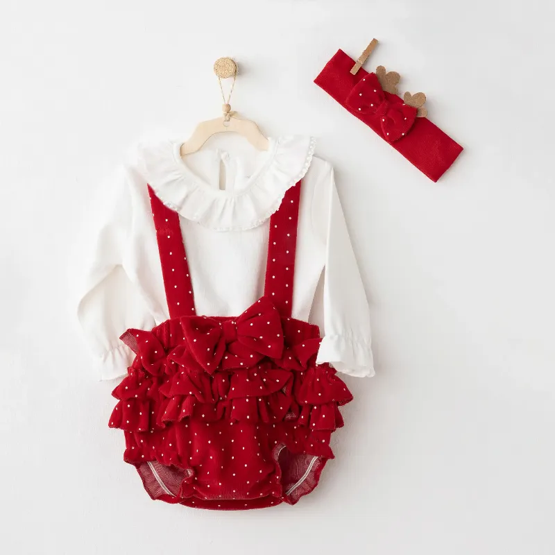Andywawa Bebek Tulum Takım 3lü Party Ac26314 Red