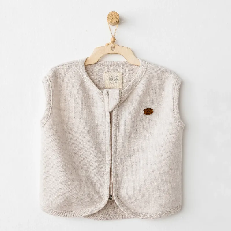 Andywawa Bebek Yelek Casual Ac26211 Beige