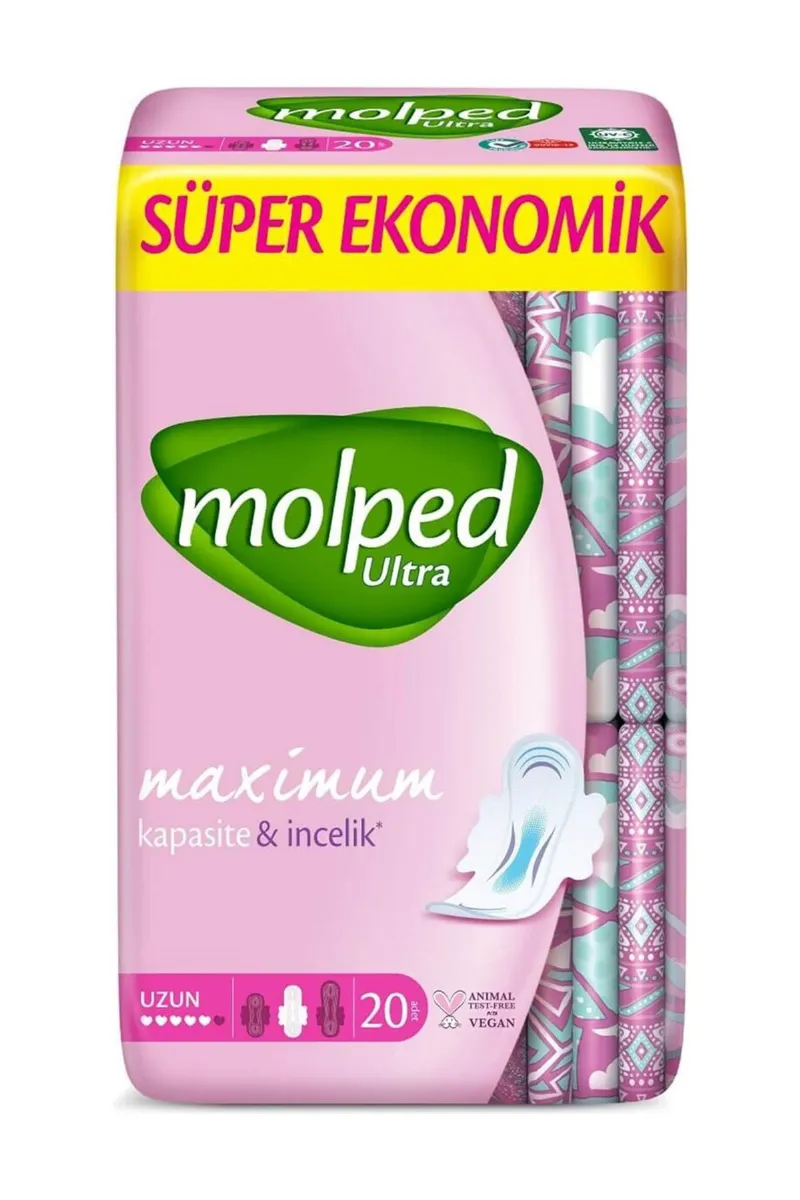 Molped Ultra Anatomik Uzun Ped Süper Eko 20'li