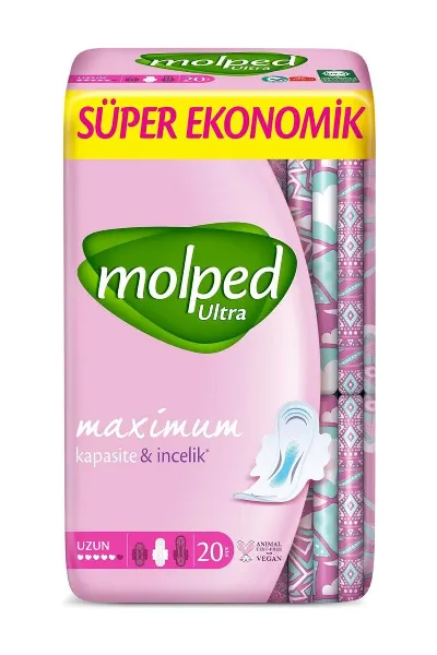 Molped Ultra Anatomik Uzun Ped Süper Eko 20'li