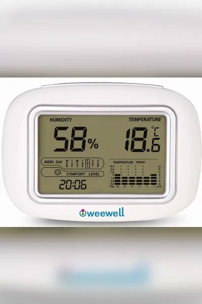 Weewell Oda Nem ve Sıcaklık Ölçer Termometre WHM140