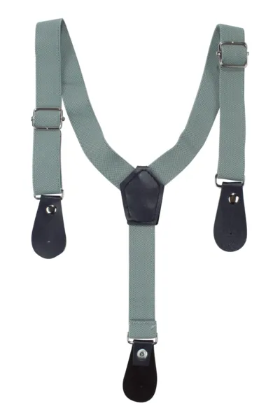 Erkek Çocuk Beyaz Mint Yeşili Kare Desenli Gömlekli Papyonlu Askılı 4'lü Takım