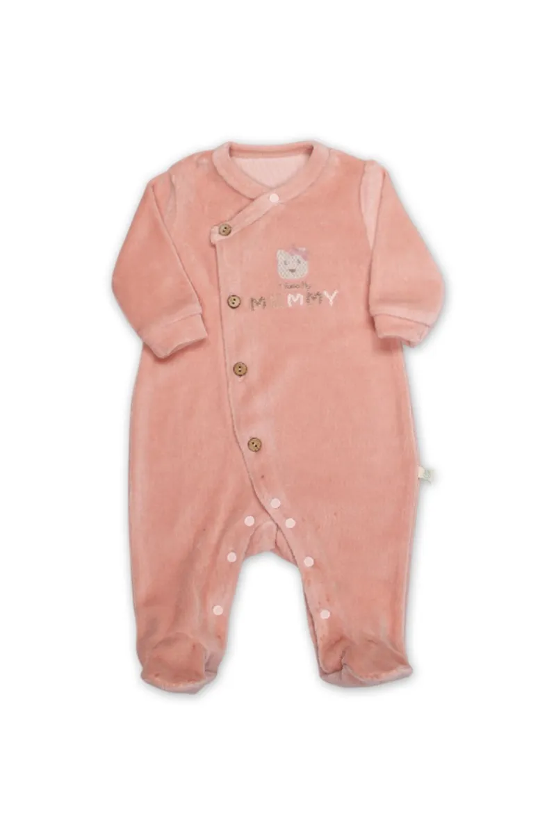 Bistyle Tulum Kadife I Love Mummy 15123 Pembe