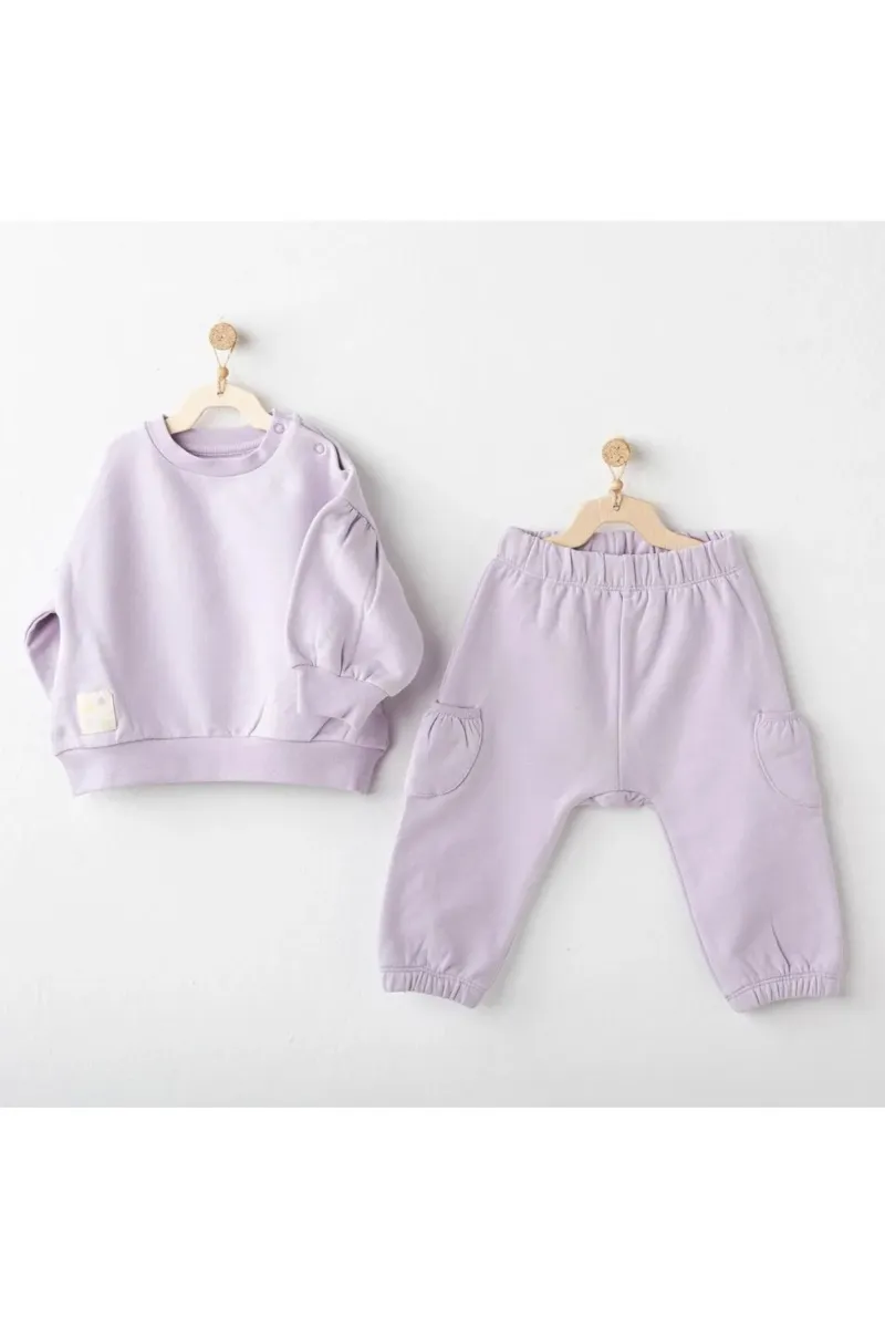 Andywawa AC25353 Basic 2'Li Bebe Takım Lila